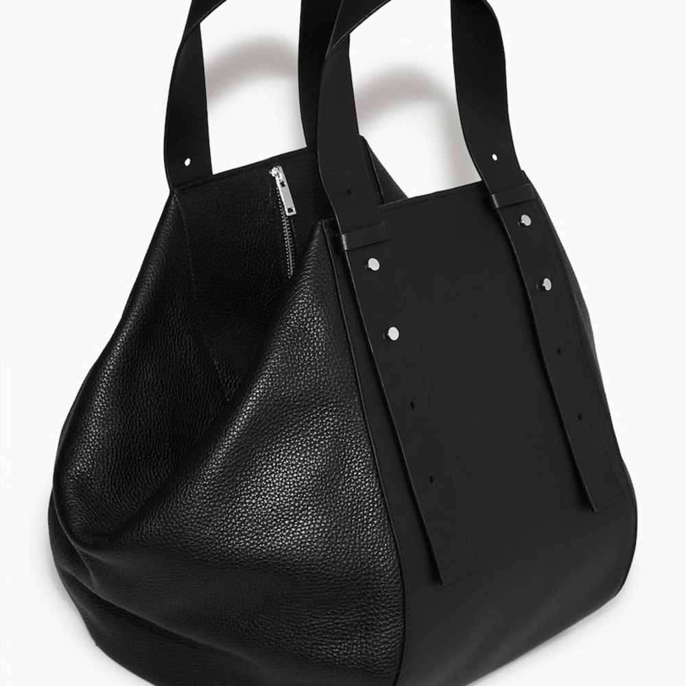 COS Black Leather Tote Bag - Picture 3 of 13